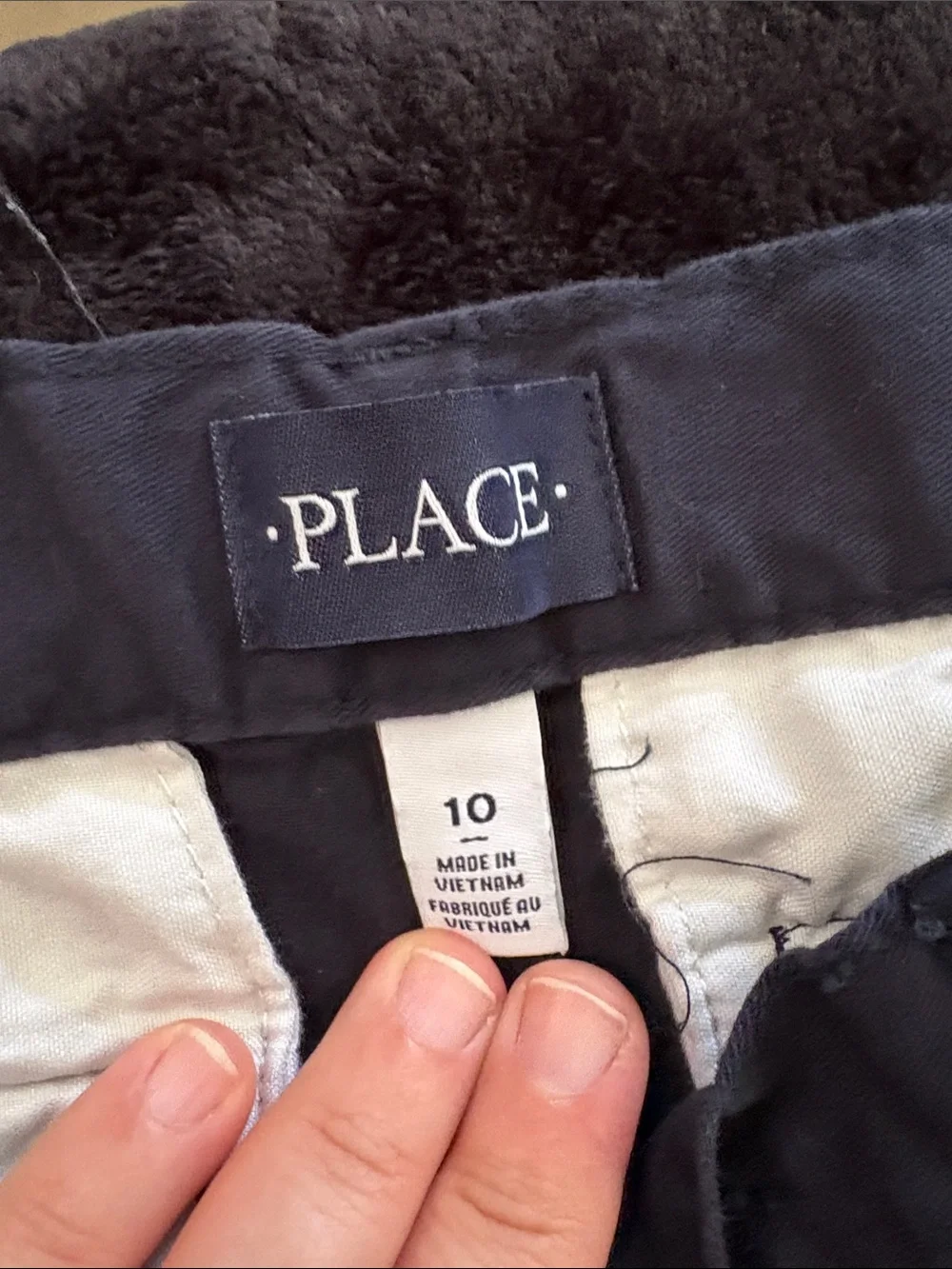 Navy pants children place size 10
